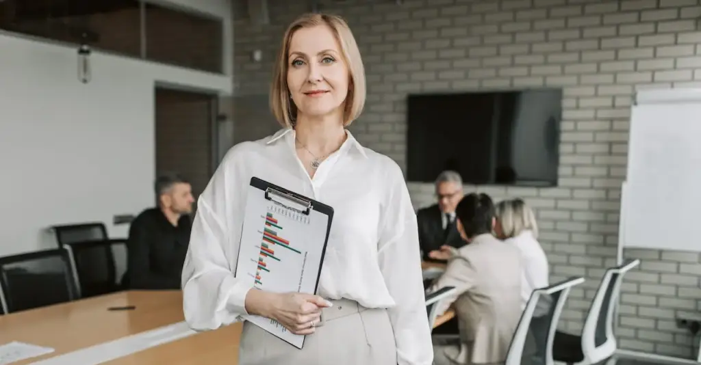 Professional woman representing highly qualified international talent applying for EU Blue Card in Spain